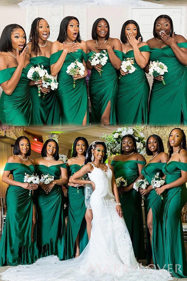 dark green wedding dress